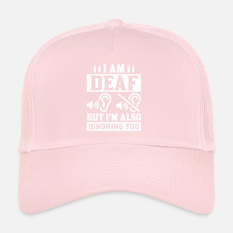 Deaf Deafness Hard of hearing Hearing loss Trucker Cap