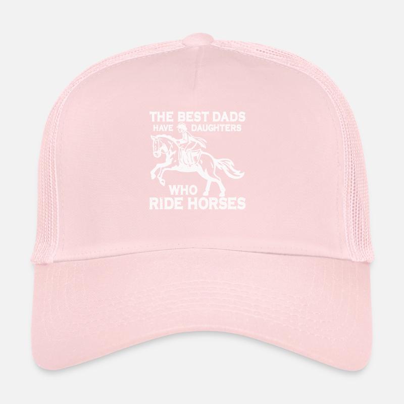 Propriétaire de chevaux Cavalier Équitation Père Casquette trucker 