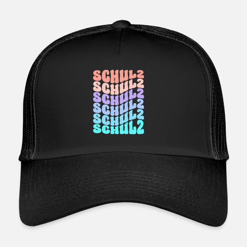 Membre de la déclaration de dégradé coloré de la famille Schulz - Casquette trucker  - noir/noir