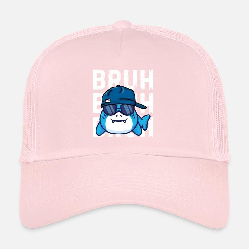 Cool Nerd Shark Fish Bruh Trucker Cap