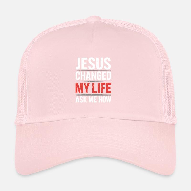 Jesus hat mein Leben verändert! Christlich Trucker Cap