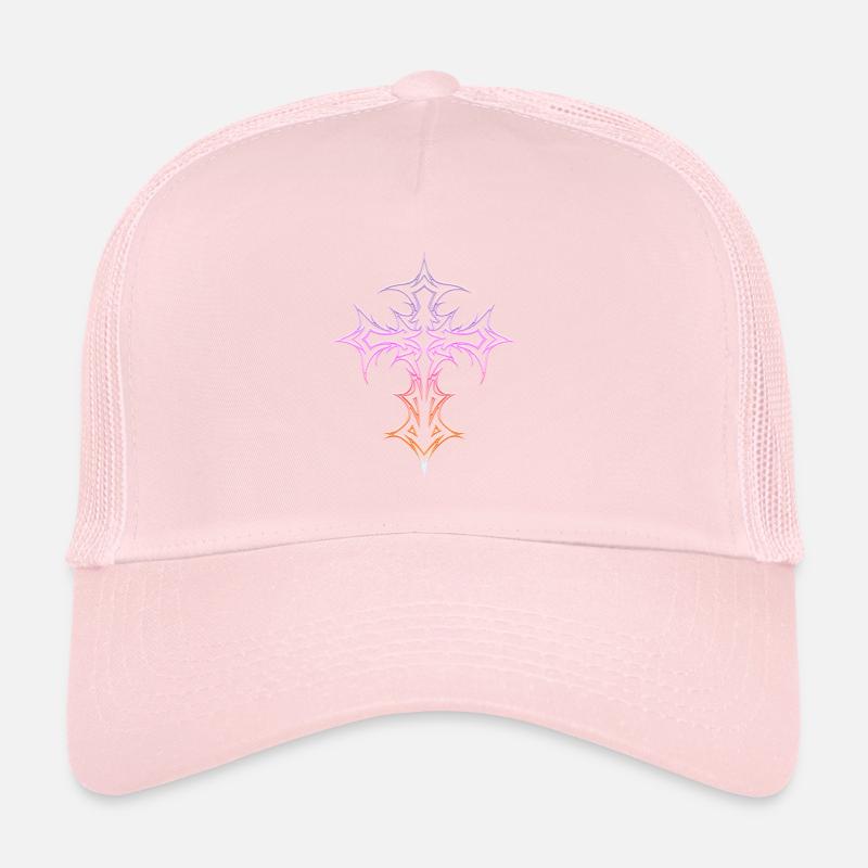 Croix gothique Y2K Emo Croix Gothique Esthétique Tribal Casquette trucker 