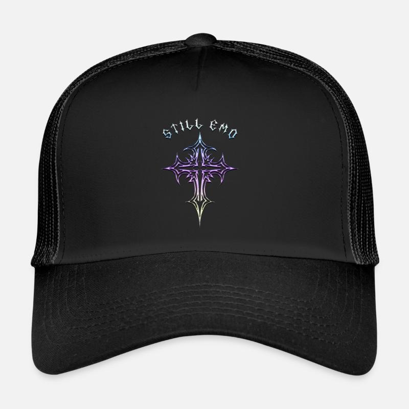 Immer noch Goth! Gothic Ästhetik Y2K Cross Trucker Cap