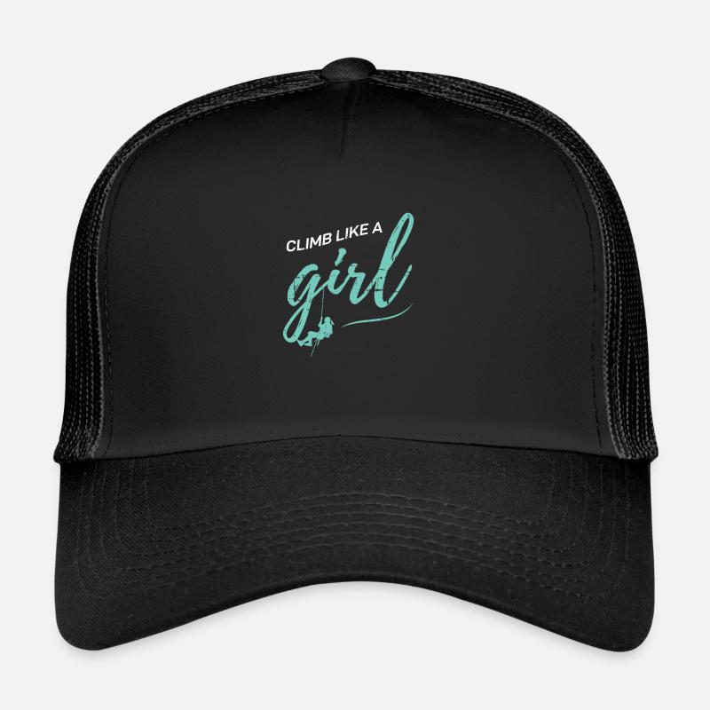 Climb Like A Girl Klettern Bergsteiger Bouldern Trucker Cap