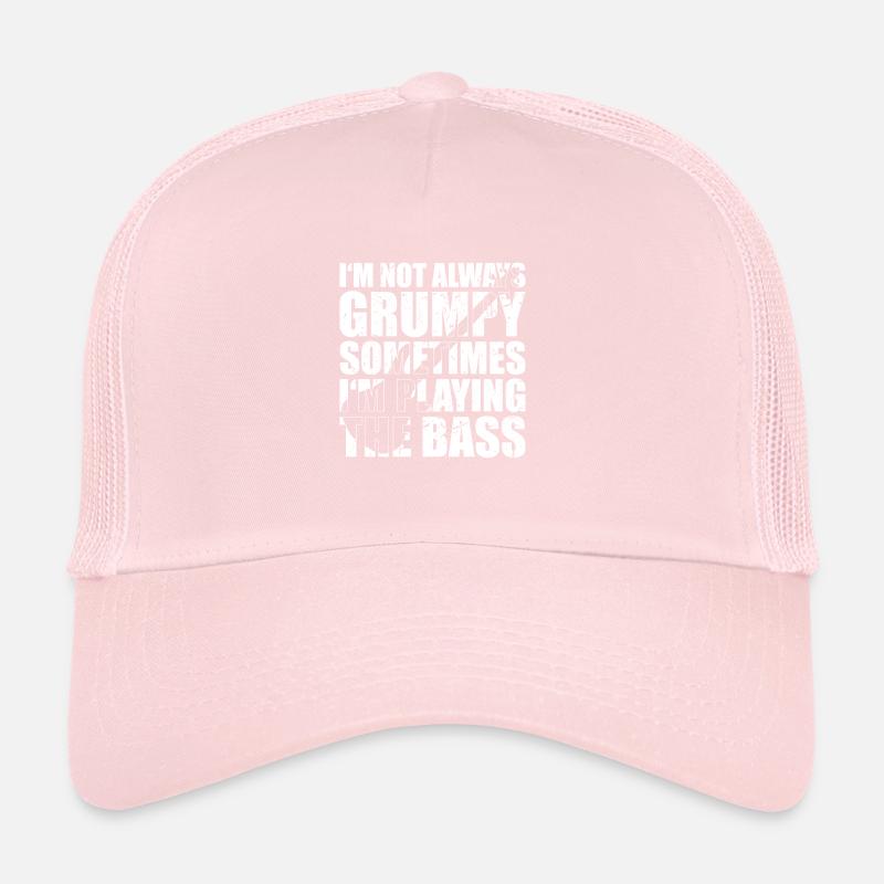 Bass Player Gift I’M NOT ALWAYS GRUMPY SOMETIMES Casquette trucker 