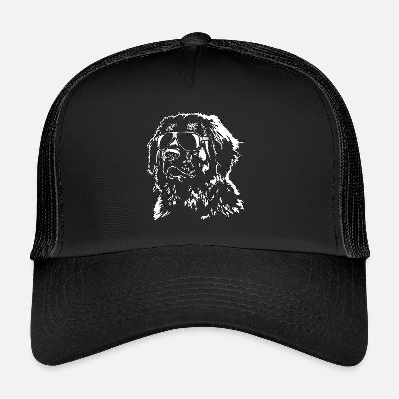 Leonberger cool lunettes de soleil chiens Wilsigns - Casquette trucker - noir/noir