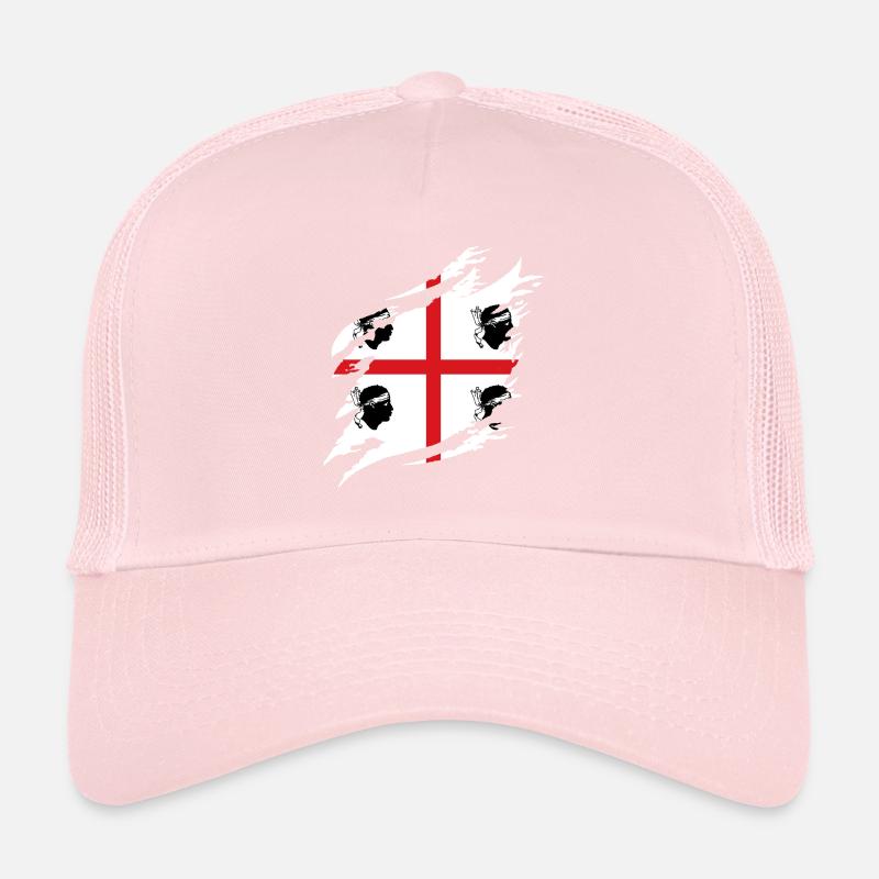 Drapeau de la Sardaigne Drapeau sarde Drapeau de la Sardaigne Casquette trucker 