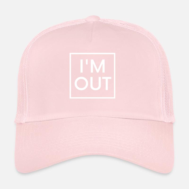 Je suis sorti BLANC Casquette trucker 