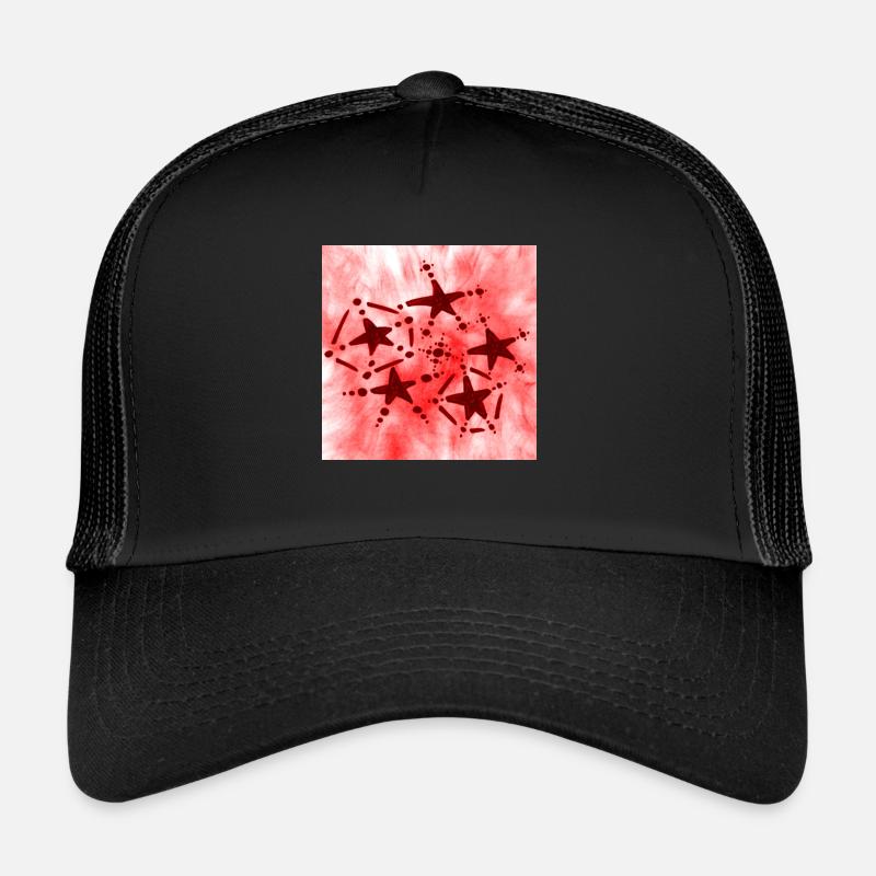 5 STERNE LÄCHELN ROT Trucker Cap