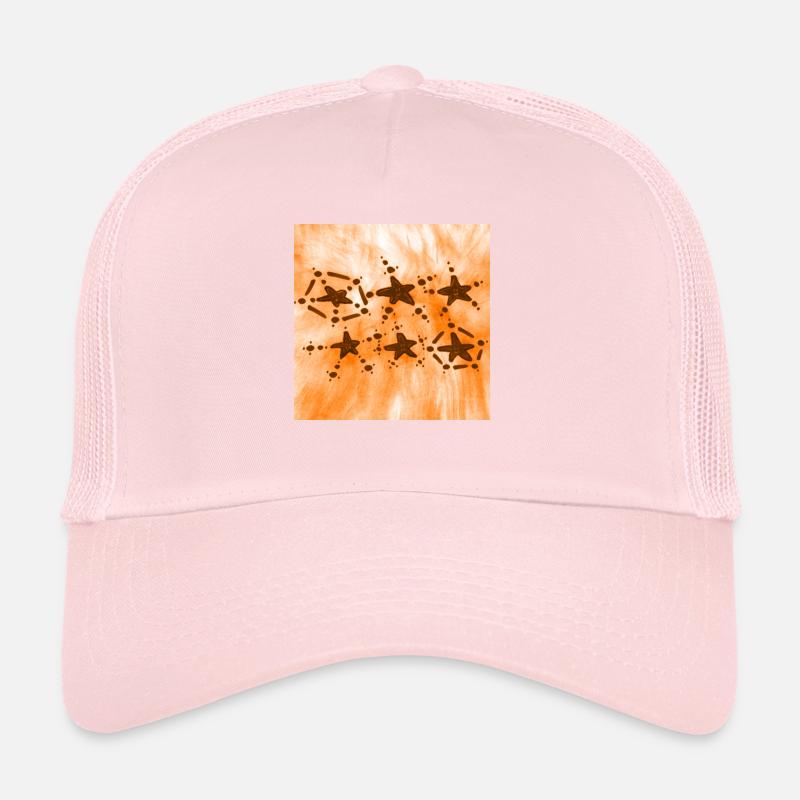 6 STARS SMILING ORANGE Trucker Cap