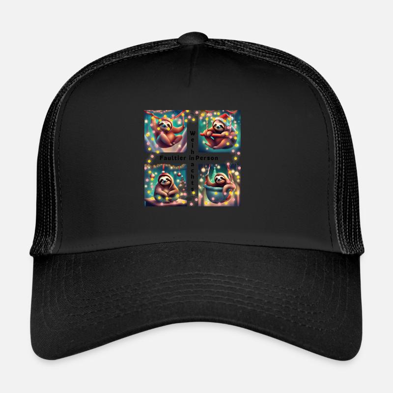 Weihnachts - Faultier, Ugly-Christmas Trucker Cap