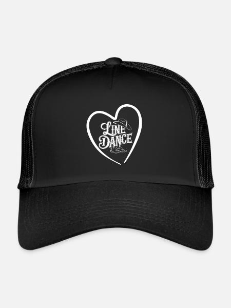 Conception de danse en ligne pour danseurs et groupe de danse - Casquette trucker  - noir/noir - Devant
