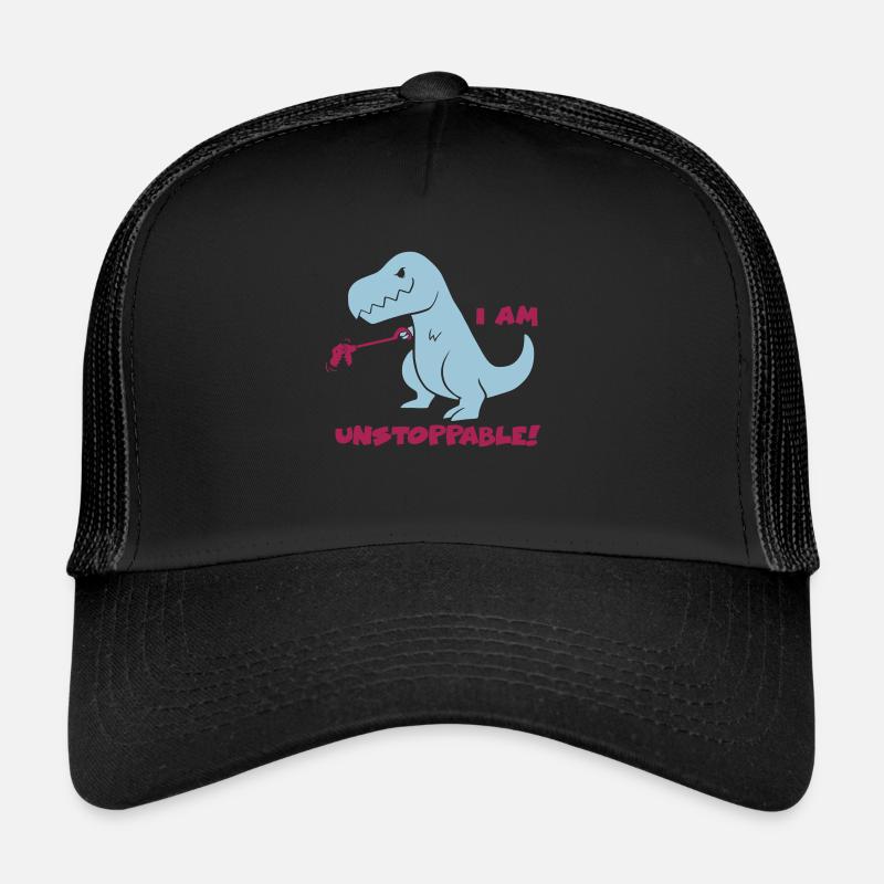 T-REX - JE SUIS UNSTOPPABLE! (Bleu) Casquette trucker 