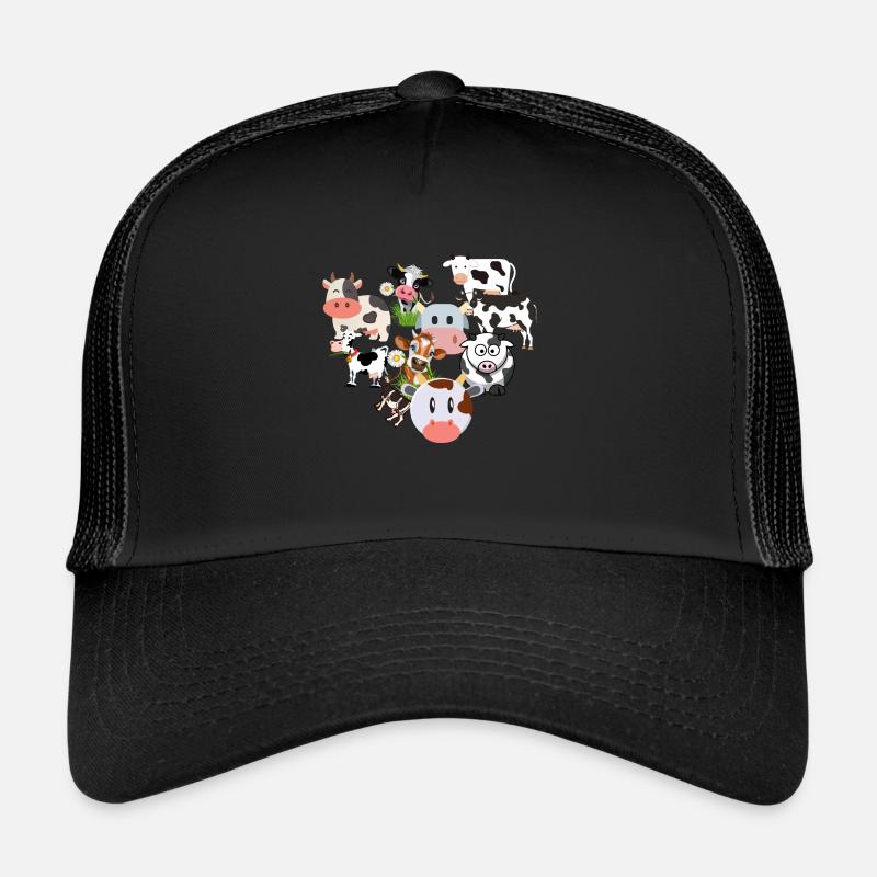 Kühe - Trucker Cap - Schwarz/Schwarz
