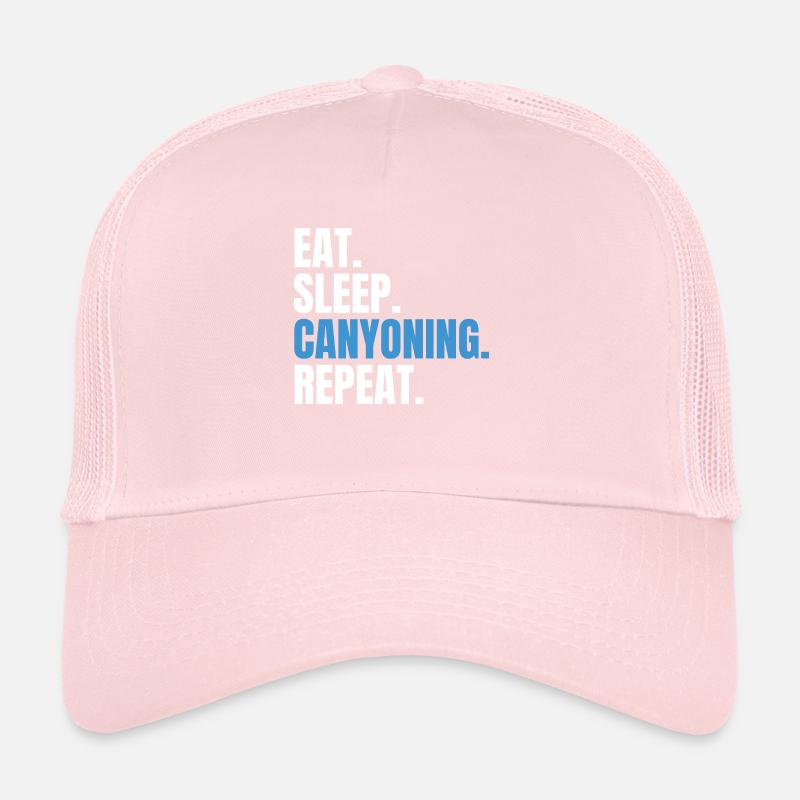 Eat Sleep Canyoning Repeat Gorges Casquette trucker 