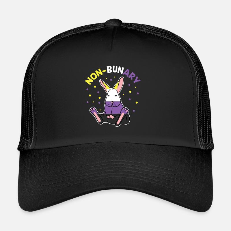 Nicht-Bunary Non Binary Genderqueer Pride Flagge Trucker Cap