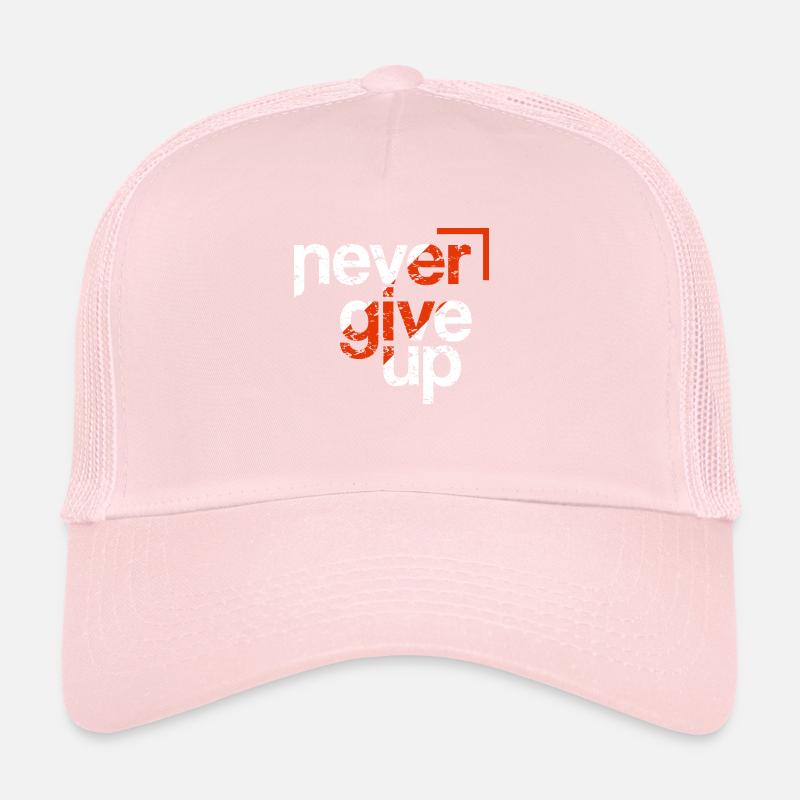ne jamais abandonner Casquette trucker 
