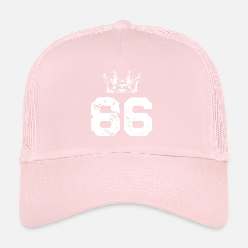 86 Couronne numérique Casquette trucker 