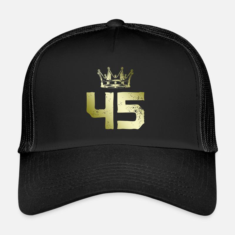 45 Zahl Krone Trucker Cap