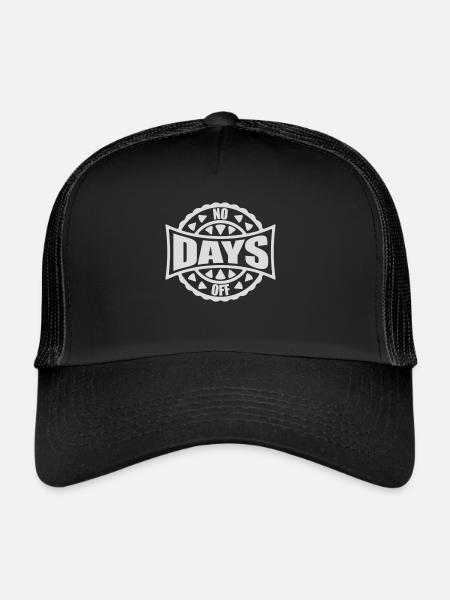 pas de jours de congé devis - Casquette trucker  - noir/noir - Devant
