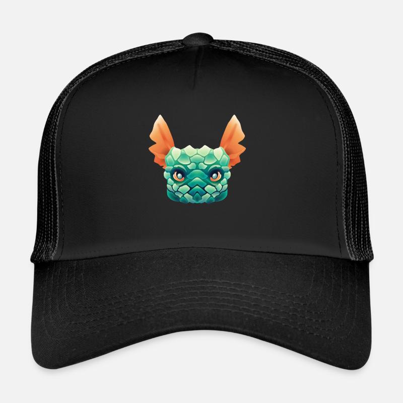 Dragonhead - Trucker Cap - black/black