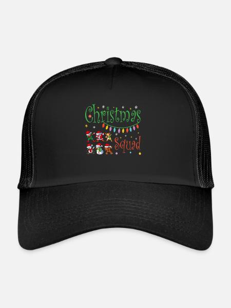Christmas Squad - Trucker Cap - black/black - Front