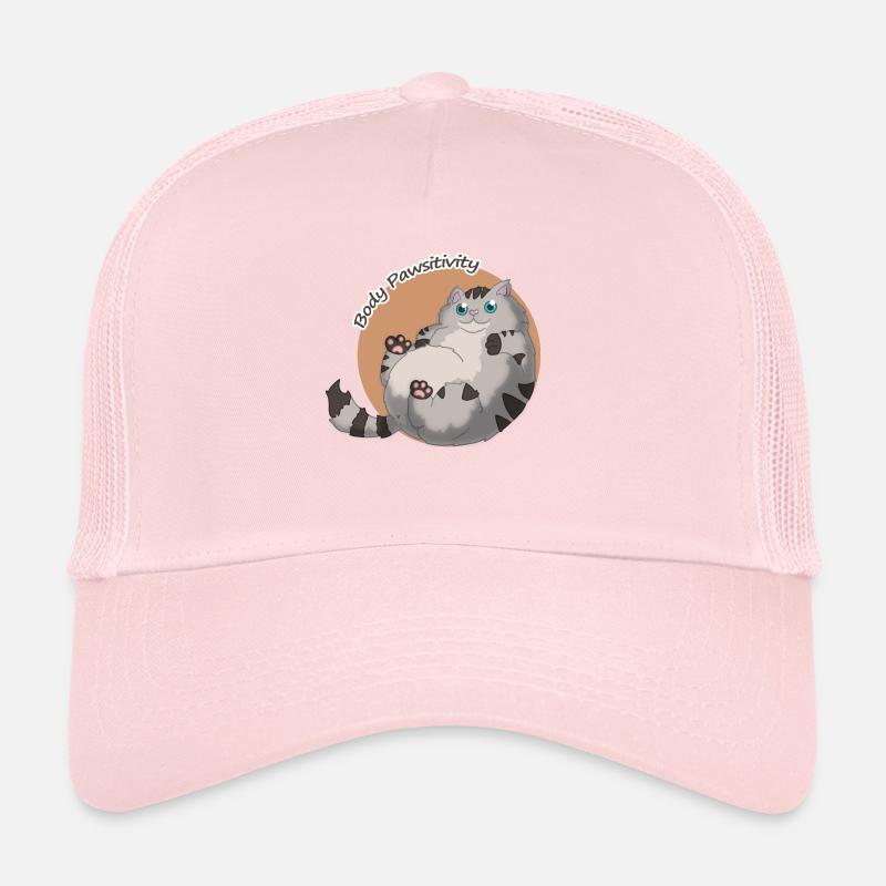 Corps Pawsitivité Chat orange Casquette trucker 