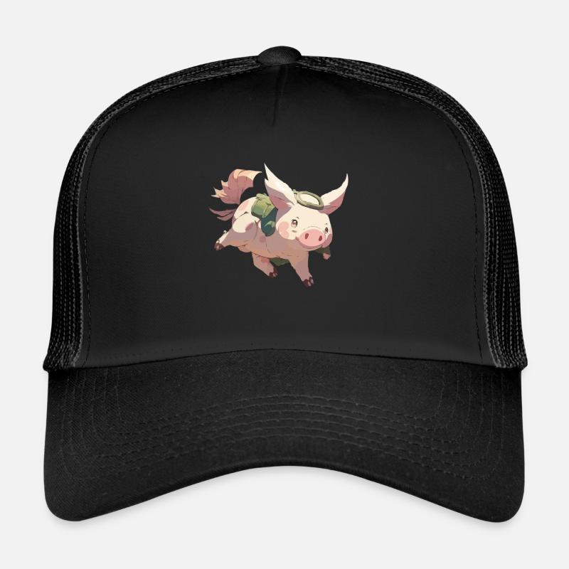 Pigo le cochon volant Casquette trucker 