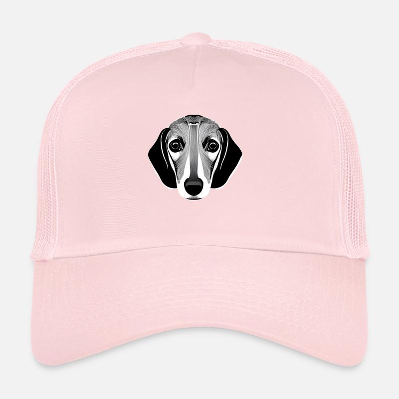 Portrait de teckel Casquette trucker 