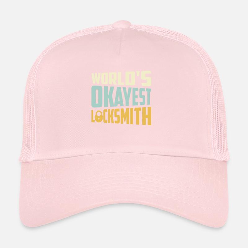 World's Okayest Locksmith Lockpicker Pick Locks Trucker Cap