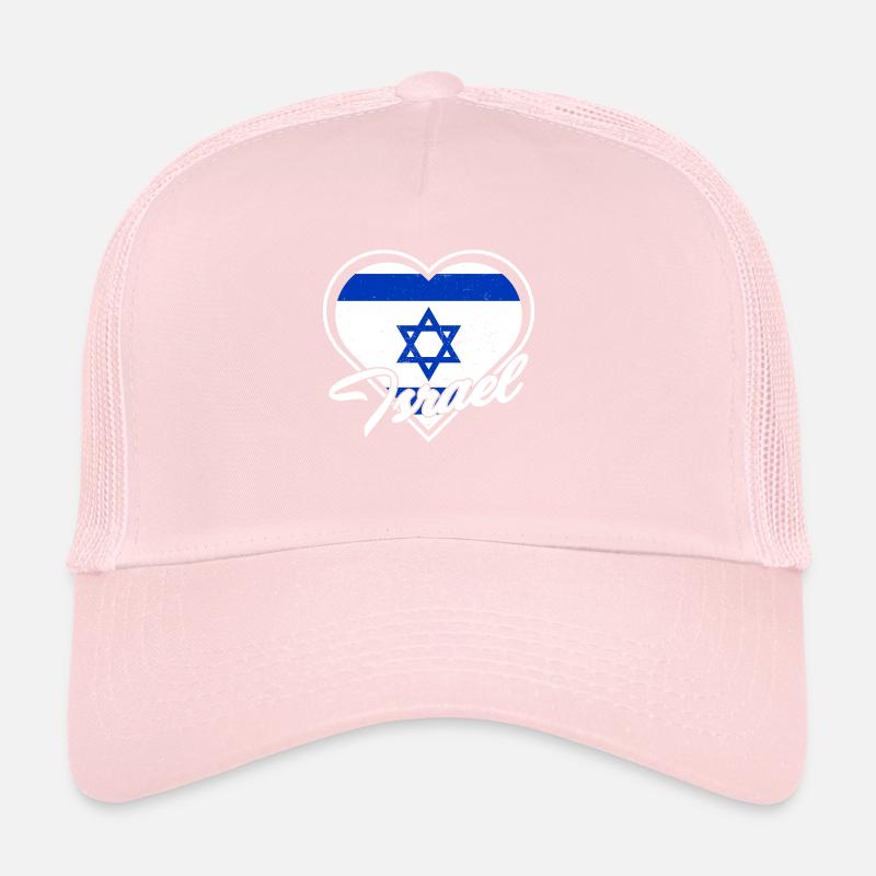 Étoile de Jérusalem de David drapeau d’Israël Casquette trucker 