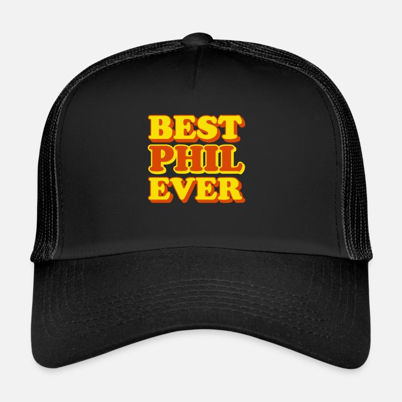 Phil First Name Funny Gift Trucker Cap
