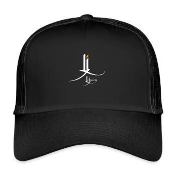 LJ - Casquette trucker  - noir/noir - Devant