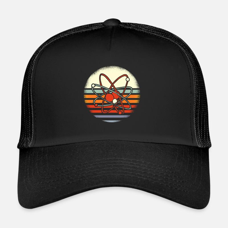 Wissenschaft Atom Molekül Physik - Trucker Cap - Schwarz/Schwarz