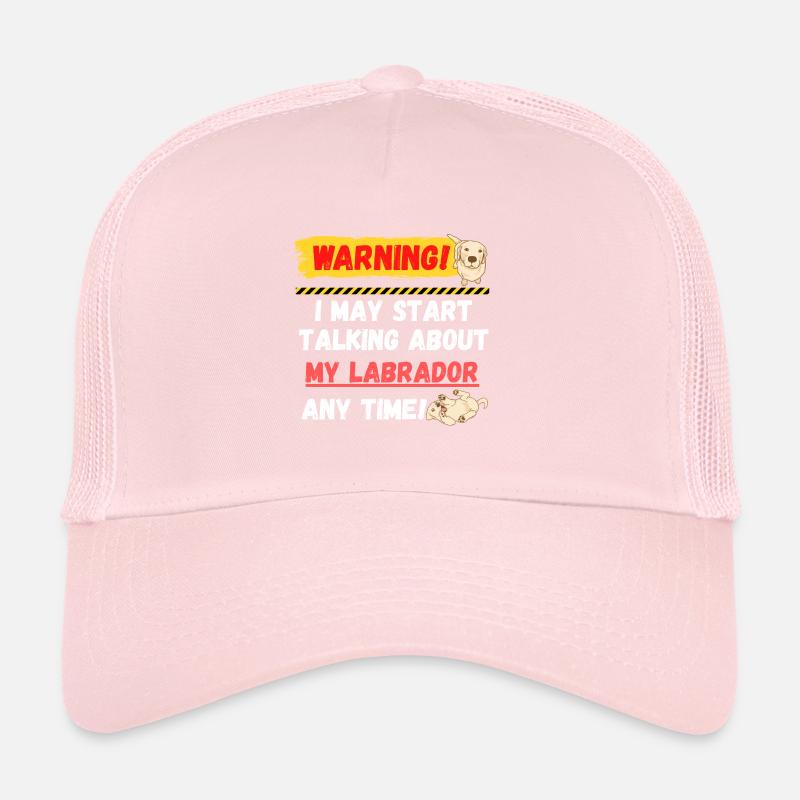 Warning Labrador Trucker Cap
