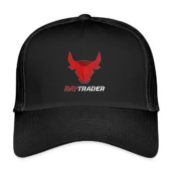 Daytrader - Bourse Bourse Bourse - Casquette trucker  - noir/noir - Devant