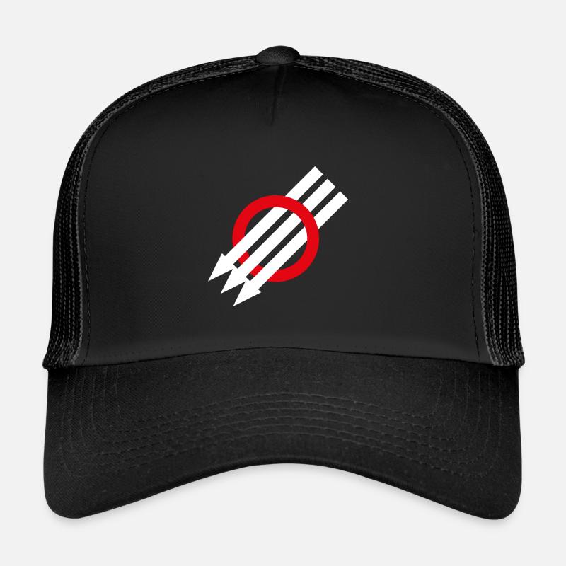 Drei Pfeile - Trucker Cap - Schwarz/Schwarz