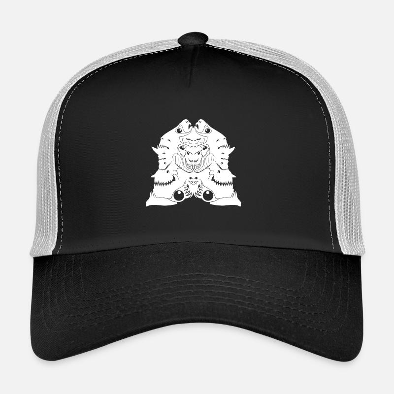 Le Monster White Casquette trucker 