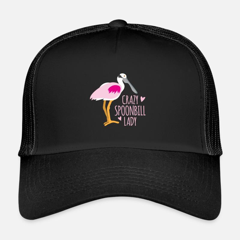 Folle spatule dame oiseau Casquette trucker 