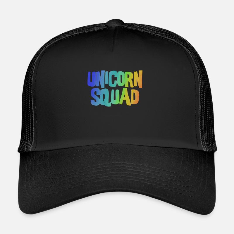 Unicorn Squad Regenbogen Trucker Cap
