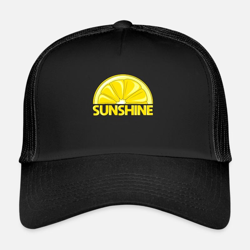 Sunshine lemon for those who want a vacation - Trucker Cap - black/black