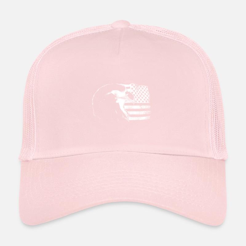 Drapeau américain avec Aigle Blanc Casquette trucker 