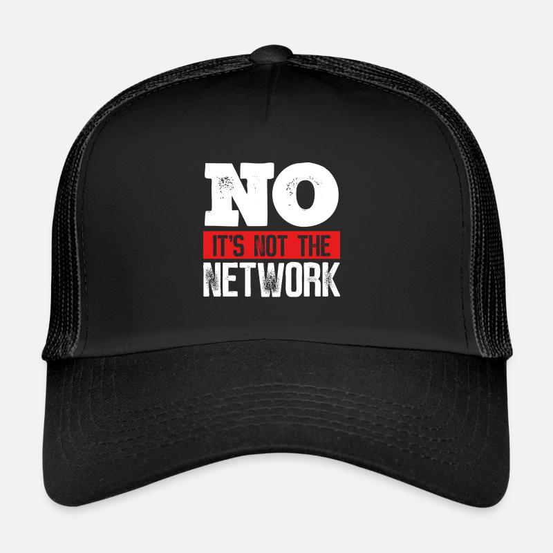 Network Engineer Its not the Computer Server - Trucker Cap - Schwarz/Schwarz