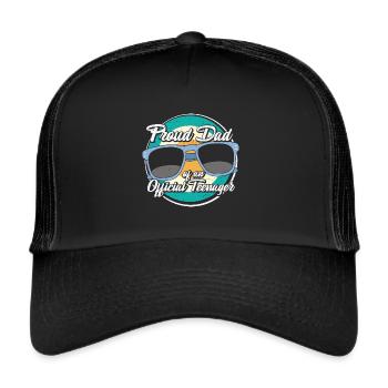 Fier papa d’un adolescent officiel - Casquette trucker  - noir/noir - Devant
