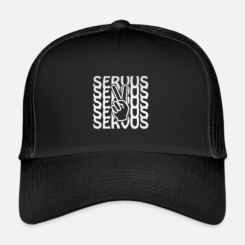 servus - Trucker Cap - Schwarz/Schwarz