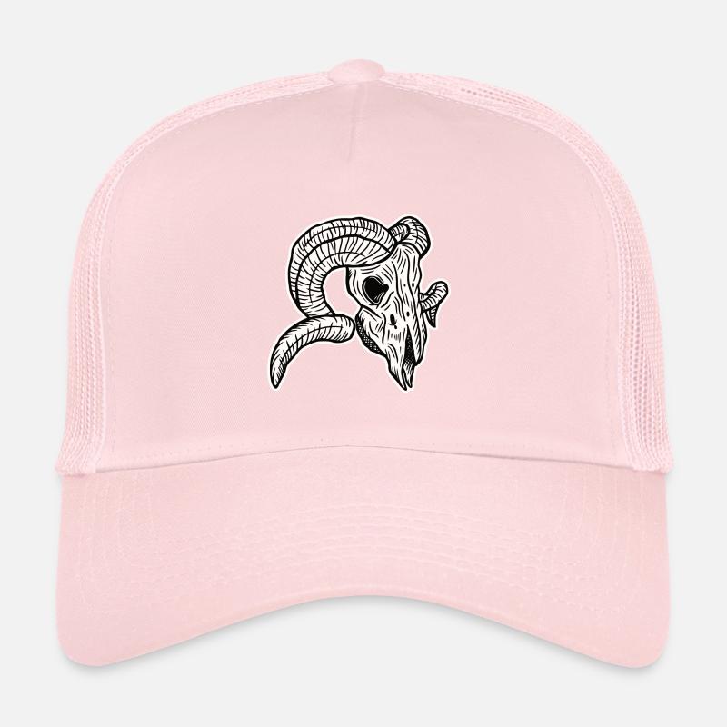 Skull Skeleton Skull Horror Halloween Gift Trucker Cap