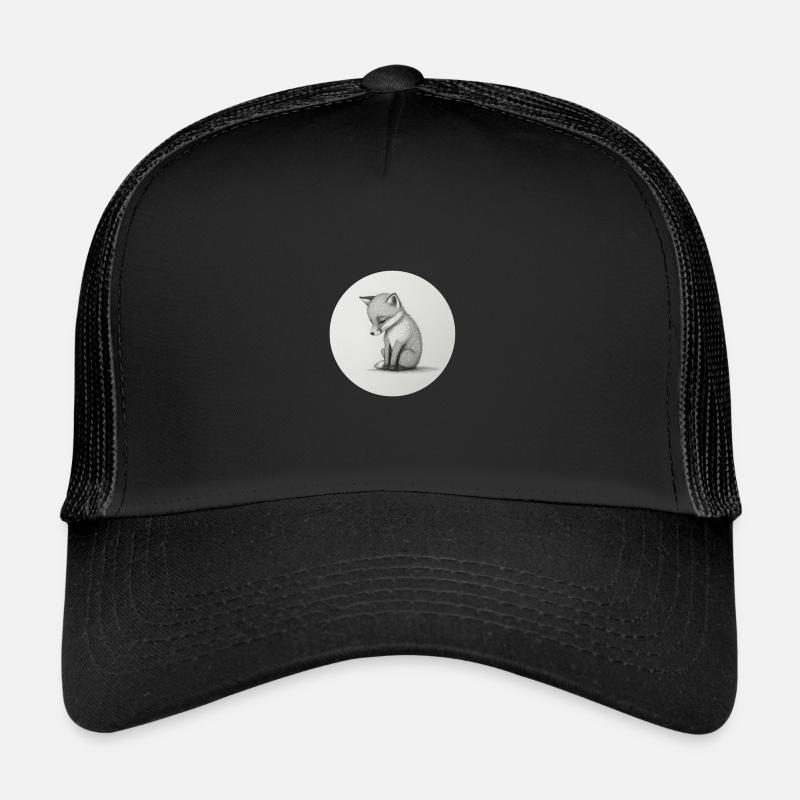 Fox - Trucker Cap - black/black