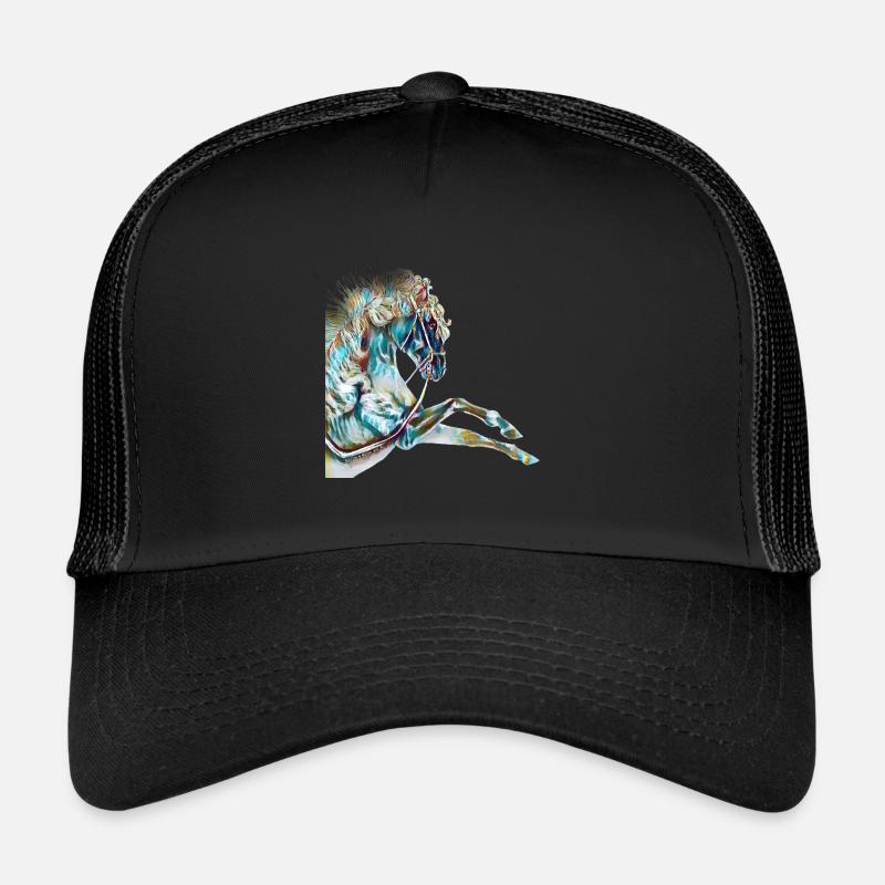 Dessin de cheval coloré | Cadeau Casquette trucker 