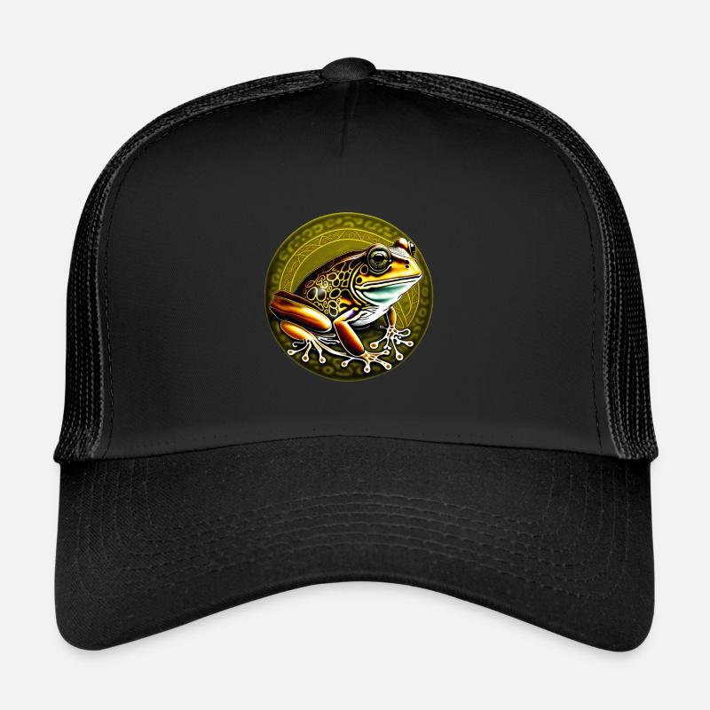 Frosch - Trucker Cap - Schwarz/Schwarz