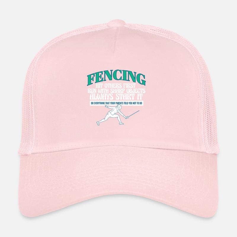 Drôle Escrime Athlète Entraîneur Épée Combat Combat Casquette trucker 